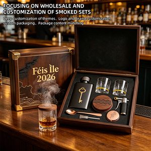 Kit de fumage de whisky directement de l'usine, inspiré du festival du whisky <span class=keywords><strong>d</strong></span>'Isle, coffret cadeau de luxe pour cocktails fumés, en collaboration avec les distilleries - Product Image 3