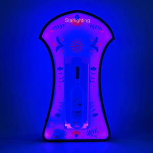 Botella de cerámica acrílica recargable, soporte para servir, pantalla glorificadora VIP, presentador de botella de <span class=keywords><strong>Tequila</strong></span> LED para salón de club nocturno - Product Image 2