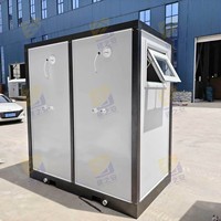 Ensemble WC mobile de luxe avec toilettes et douche séparées, 6.56ft 4ft 7.55ft