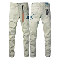 Luxury Hip Hop Ksubis Jeans Mens Pants Trousers Stacked Denim Y2K Distressed High Quality Designer Brand KSUBI Jeans