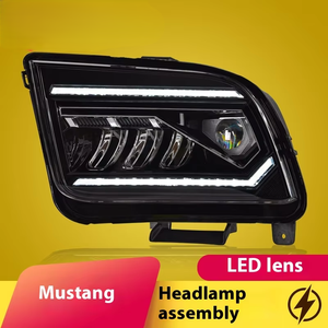 ไฟเดย์ไลท์ LED สำหรับ <span class=keywords><strong>Ford</strong></span> <span class=keywords><strong>Mustang</strong></span> รุ่น 05-09 ชุดไฟหน้าดัดแปลงพร้อมไฟเลี้ยวแบบ Water Effect ใหม่ แรงดันไฟฟ้า 12V - Product Image 6