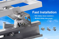 Supports de fixation universels pour panneaux solaires encadrés AL6005-T5 Anodisé Argent/Noir Garantie 12 ans