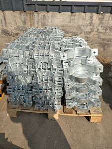 Banda de acero galvanizado en caliente de 7 pulgadas (7-5/8 pulgadas) con un solo poste desplazado, de Quan Pham, dos mitades de banda de acero de 1/4" x 1-1/2", precio de fábrica. - Product Image 5