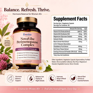 Red Clover <b>Menopause</b> Support Capsules Natural Herbal Extract Formula for Women Private Label Wholesale Bulk B2B Manufacturer - Product Image 2