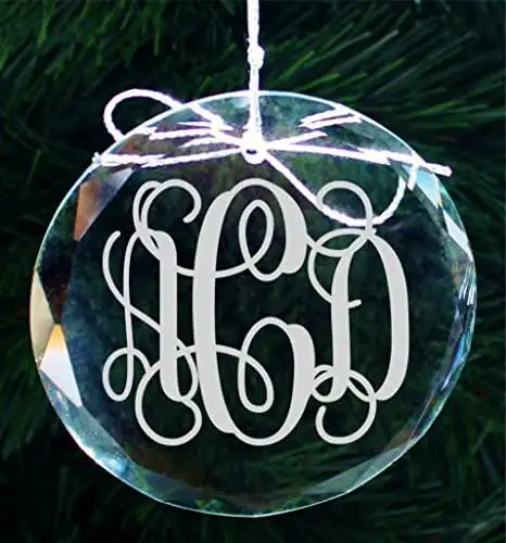 K9 Kristall Weihnachts schmuck Runde Glas Ornament k9 Kristall Blank Hängende Ornamente Für Dekoration