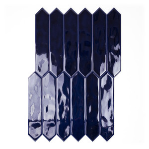 Azulejo Picket Azul Oscuro 5x25 cm Acabado Brillante Bordes Irregulares - Product Image 2