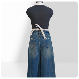 Tablier imprimé sur toile, fabricant de tabliers avec logo personnalisé, vêtements de travail pour le personnel de <span class=keywords><strong>café</strong></span> et les fleuristes - Product Image 4