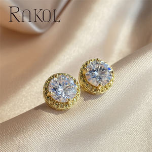 ต่างหูเซอร์โคเนียเซอร์โคเนียขนาดเล็กแบบเรียบ EP2533 rakol - Product Image 4