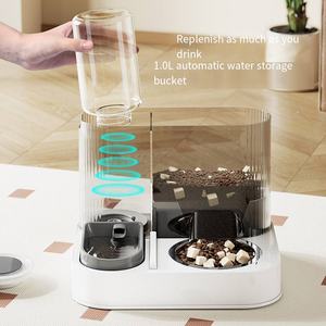 Bebedero Moderno Silencioso y Ajustable con Circulación Automática de 1.5L, Comedero Integrado de Gran Capacidad, Bebedero de Plástico para Perros y Gatos - Product Image 4