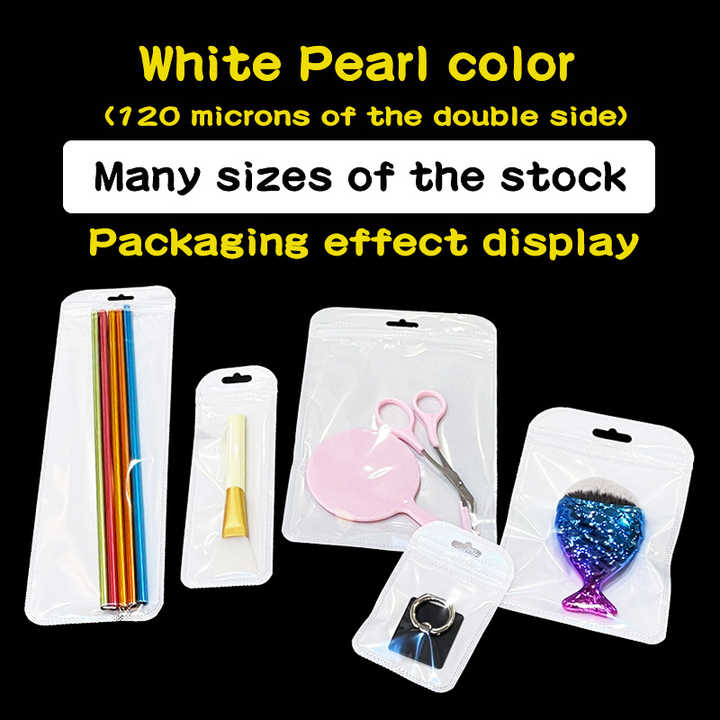 White Zip Lock Bags - Clear, Moisture Proof, and Customizable