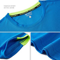 T-shirts sportifs à col rond effet rafraîchissant, séchage rapide, respirants en polyester, polos pour le travail en extérieur, OEM – Vente chaude
