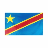 Gahumi République du Congo Drapeau Bannière Drapeau du Congo personnalisé pour la campagne de campagne publicitaire Drapeau du Congo pour le général élu