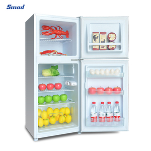 Household 12V <b>Refrigerator</b> Double Door Top Freezer Fridge - Product Image 2