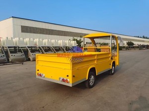 Chariot électrique jaune avec bus navette climatisé pour les excursions, bus à carburant puissant pour longues distances - Product Image 6