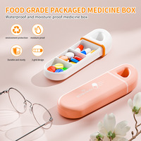 Mini boîte à pilules portable pour le rangement des médicaments, à emporter dans la poche ou dans le sac
