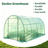 Serre de jardin en polytunnel avec structure en acier galvanisé