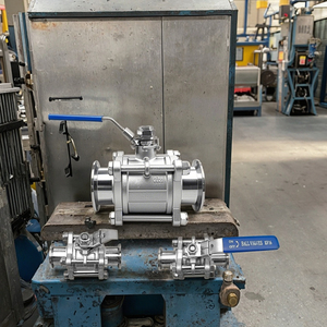 Vanne à bille à trois pinces sous vide manuelle 3PC en acier inoxydable à haute température <span class=keywords><strong>KF</strong></span> 304 316 à pression négative 30 mm - Product Image 6