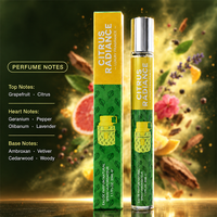 Vente en gros de parfums miniatures de luxe pour femmes, 35 ml, avec des notes fraîches de pamplemousse rose arabe, ambroxane, bois de cèdre, parfum longue durée