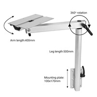 Pied de table pliable et rotatif portable pour camping-car, caravane, bateau – Support de table détachable pour modification intérieure – Offre spéciale