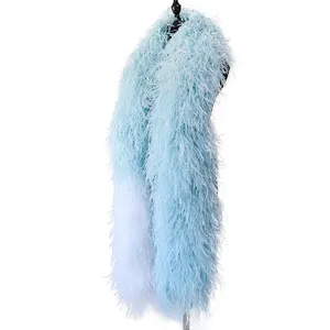 30 layers fluffy soft ostrich feather boa Malabu feather boa custom wedding dress decoration