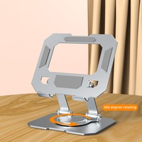 Supports en acier pour tablette PC avec logo laser, rotation à 360 degrés, pliables et réglables, compatibles iPad, 4,5 à 13 pouces