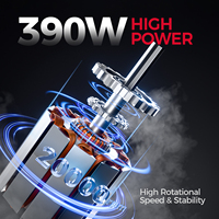 Meuleuse d'angle électrique puissante 390W 10000-27500 tr/min, mini-outil de précision, micro-meuleuse d'angle pour le polissage du métal et du bois