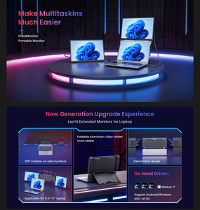 <span class=keywords><strong>Moniteur</strong></span> portable 14, 15,6, 16 pouces, double, triple, quadruple écran, extension d'affichage pour <span class=keywords><strong>PC</strong></span>, station de travail, support pliable - Product Image 2