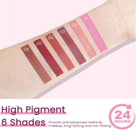 Ensemble de gloss à lèvres minéral luxueux brillant de 24 couleurs, rouge à lèvres vegan imperméable, longue tenue, hautement pigmenté, hydratant, maquillage liquide