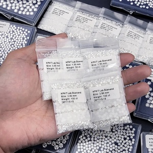 ルースメレCVDダイヤモンド 4.2-6.5mm ホワイト DEF VVS VS ラボダイヤモンド 合成ラウンドブリリアントカット HPHTダイヤモンド CVD - Product Image 3