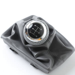 FUXIN - Funda de Piel Gris para Palanca de Cambios de Coche, 5ª y 6ª Marcha, para Audi A4 - Product Image 1