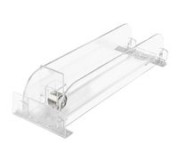Support de rangement suspendu en plastique pour boissons, écologique et durable, avec système de poussoir automatique à ressort pour canettes