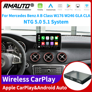 ระบบ RMAUTO Wireless Apple CarPlay NTG 5.0 5.1 สำหรับรถยนต์เมอร์เซเดส-เบนซ์ รุ่น A, B Class W176 W246 GLA CLA รองรับ Android Auto, Mirror Link และ AirPlay - Product Image 1