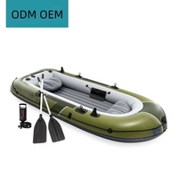 Kayak de pêche gonflable de haute qualité, canoë en caoutchouc, bateau de pêche gonflable, kayak de voyage, double siège, accepte la personnalisation