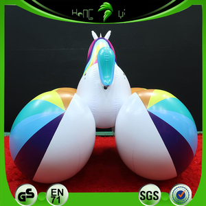 Bouée gonflable <span class=keywords><strong>licorne</strong></span> arc-en-ciel personnalisée en PVC durable pour adultes et enfants - Product Image 3