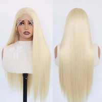 Perruques complètes 13*6 13*4 HD Lace Front sans colle, transparentes, résistantes à la chaleur, avec ligne de cheveux naturelle réglable, longues et lisses, avec bonnet en maille élastique