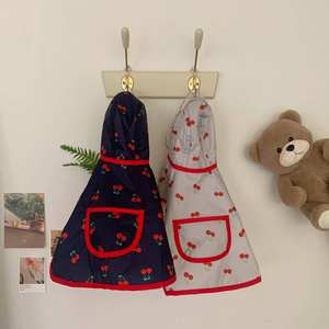 Impermeable para Mascotas con Estampado de Frutas, Chubasquero sin Mangas con Capucha Transparente, Bolsillo Trasero con Cierre de Velcro, Chaqueta para Perros para Exteriores - Product Image 1