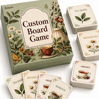 Jeu de cartes personnalisé pour mélange de thés botaniques, idéal pour les marques de thé, les cafés, l'hôtellerie et les promotions de cadeaux