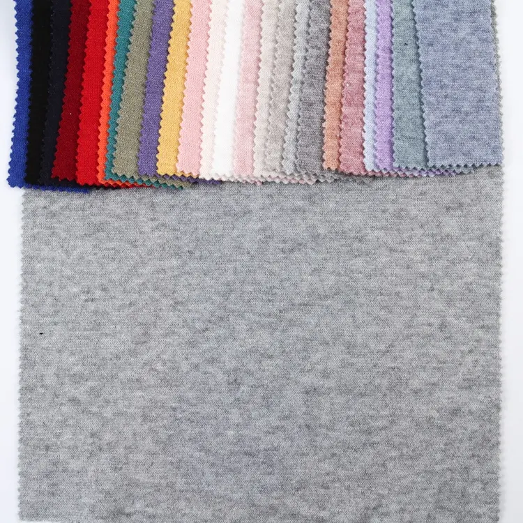 Latest design custom knit cashmere fabric cheap price for women clothing