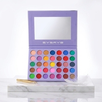 Palette de fards à paupières holographiques scintillants pour peaux foncées, multicolores, en gros, marque privée, végétalienne, emballage en forme de livre
