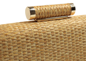 Commercio all'ingrosso di 2024 moda di lusso delizia sera pochette intrecciata borse di alta qualità a tracolla in metallo borse di paglia per le donne - Product Image 3
