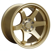 Jantes forgées concaves profondes à 5 branches en or mat, 17-22 pouces, 5 trous, PCD personnalisé, déport J, moyeu monobloc sport JDM en 6061-T6