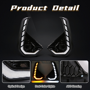 Nhà máy trực tiếp phụ kiện xe phía trước dẫn lái xe đèn DRL ban ngày Chạy ánh sáng cho TOYOTA HILUX Revo 2024 2025 với LED Sương Mù Ánh Sáng - Product Image 2