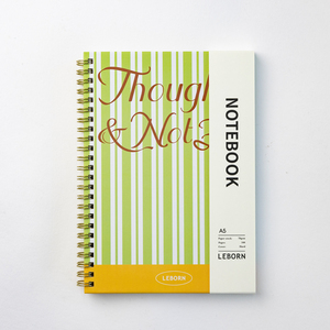 カスタムレトロなストライプスパイラルノートブックA5インスタイルエステティックジャーナル学生 & オフィス向け - Product Image 3