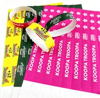 Bracelet Tyvek inviolable pour contrôle d'accès aux sites - Bande d'identification jetable étanche avec code-barres séquentiel OEM