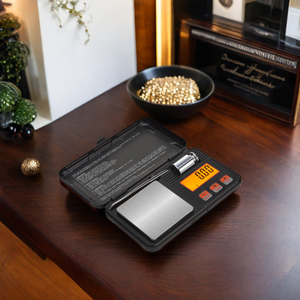 पोर्टेबल डिजिटल इलेक्ट्रॉनिक्स वजनी तराजू 200 ग्राम/0.01 ग्राम क्षमता पॉकेट स्केल बैटरी पावर स्रोत डिजिटल डिस्प्ले के साथ - Product Image 2