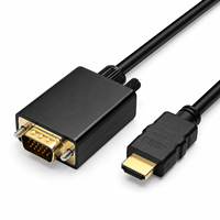 Adaptador HDMI a VGA Activo 1080P, Cable de 1.8m con Chip IC Integrado para Laptop, PC, Proyector, TV, Logotipo OEM, Conversor HDMI a VGA