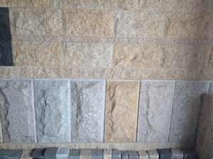 Granit dinding batu jamur desain grafis alami ubin lantai Modern polesan alami ubin kuartzite biru kuning- - Product Image 4