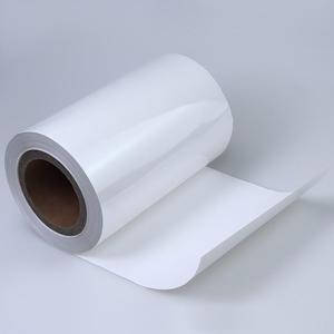 Waterproof PET Label Transparent Vinyl Roll 1070mm*1000m*80mic Wholesale Inkjet Printing Label Roll Materials - Product Image 4