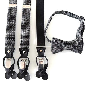<span class=keywords><strong>Tirantes</strong></span> de Traje Ajustables de Alta Calidad para Hombre Adulto <span class=keywords><strong>con</strong></span> Cuatro Clips Metálicos, Material de Cuero y Algodón, Regalo - Product Image 3