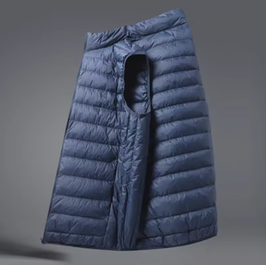 Gilet en duvet de canard blanc unisexe pour l'automne et l'hiver, imperméable, coupe-vent, gilet d'extérieur respectueux de l'environnement - Product Image 3